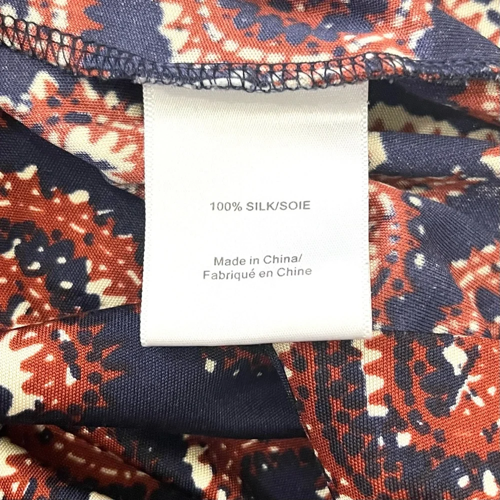 Tory Burch Nicola Navy Sapello Silk Belted Dress Small